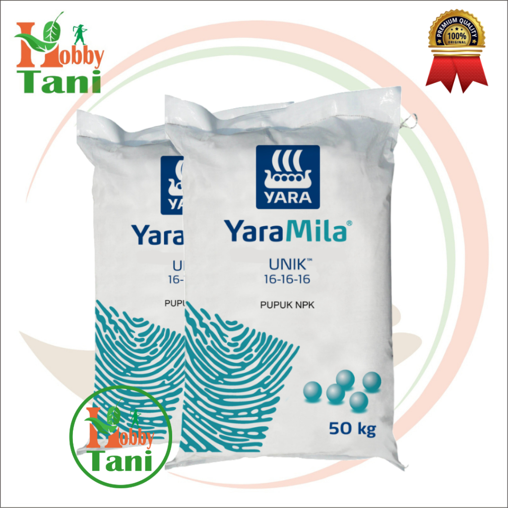 Pupuk NPK 161616 YaraMila Unik Penyubur Tanaman / Pupuk Yaramila 161616 Kemasan Pabrik 50 Kg