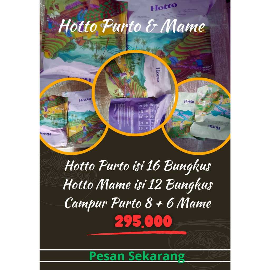 

Hotto Mame isi 12 Bungkus diKirim Dari Banjarmasin