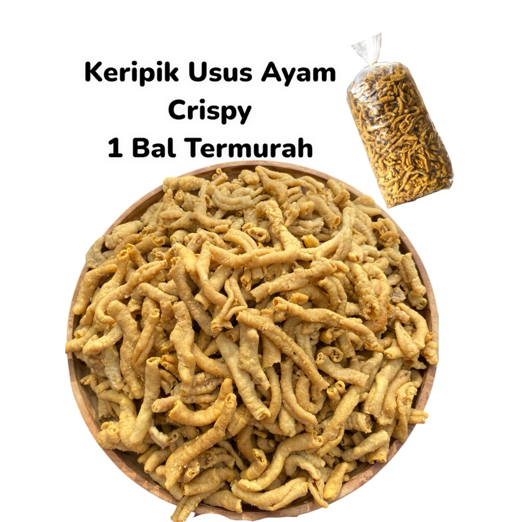 

KERIPIK USUS AYAM CRISPY 1 Bal Termurah