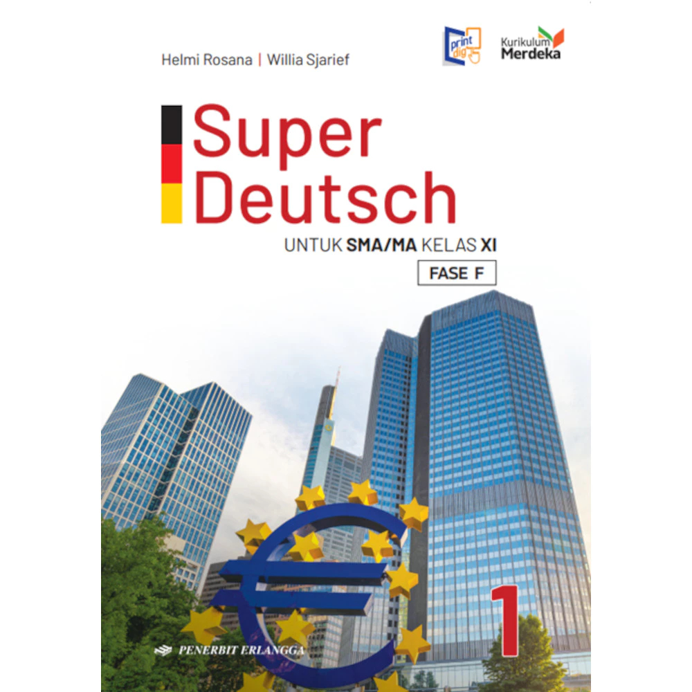 Erlangga Buku Pelajaran SMA / MA SUPER DEUTSCH Bahasa Jerman kelas 11 Kurikulum Merdeka