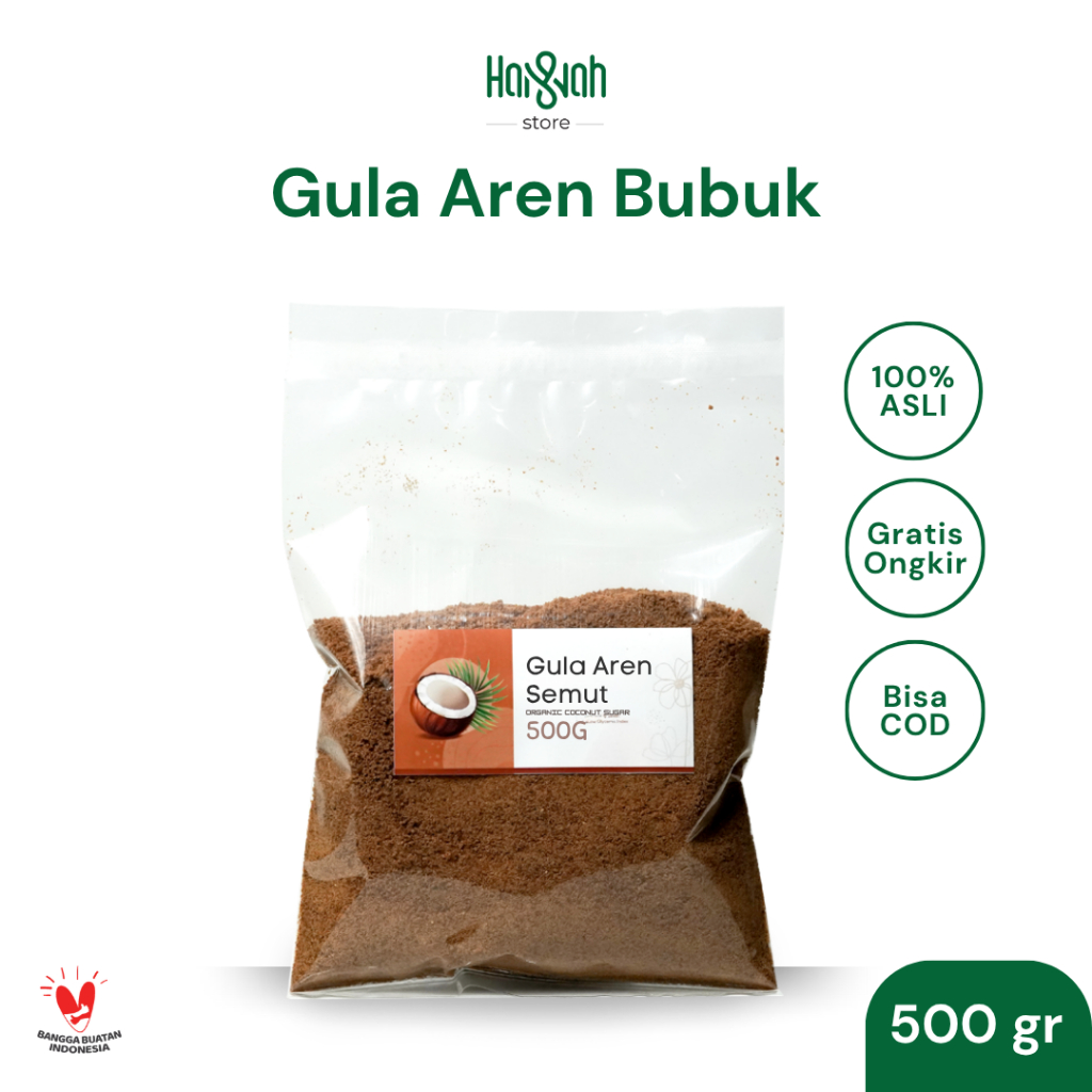 

Gula Aren Bubuk 500 Gram Palm Sugar Asli Tanpa Campuran