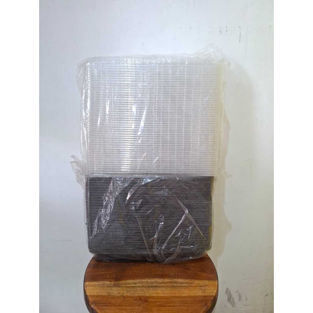 OBRAL, SISA STOK - (BELI 20 diskon 10%), (Isi 50 pcs) Mika Brownies / Kotak Kue Plastik Starindo Uku