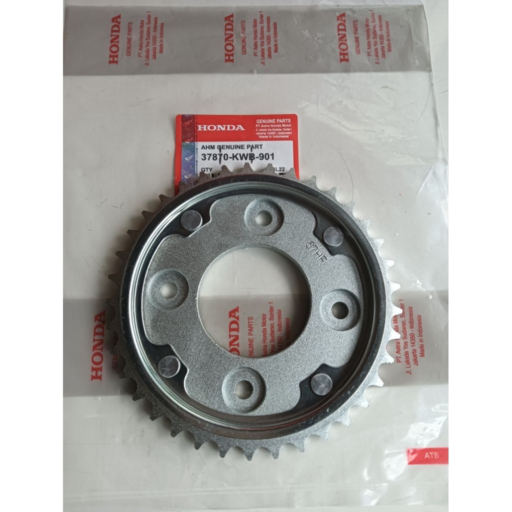 GEAR BELAKANG UK 428 /37T HONDA SUPRA X125  REVO BLADE