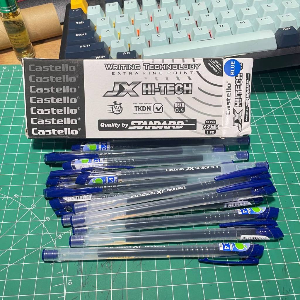 

Pulpen Castello Jx-Hitech Standar | 1 kotak (13 pcs)