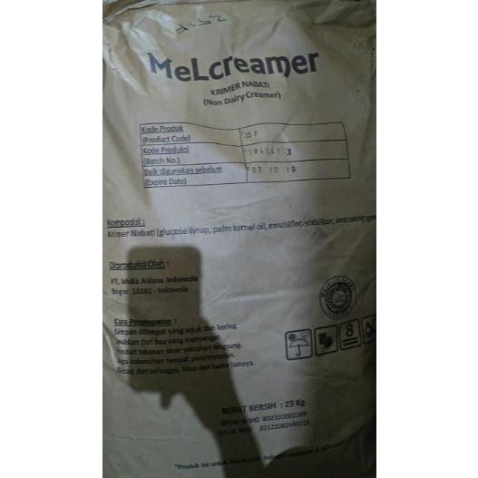 

Creamer Powder - Bubuk Creamer 35F MelCreamer / Mel Creamer 25kg - Gosend Only!!! !_