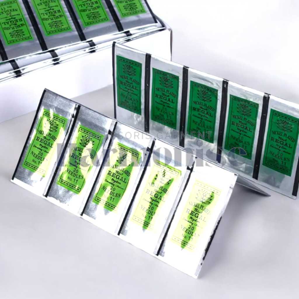 Jarum Tangan Regal Original Jarum Payet Regal No 8 10 12 Made In Japan 1 Bungkus Isi 20 Pcs
