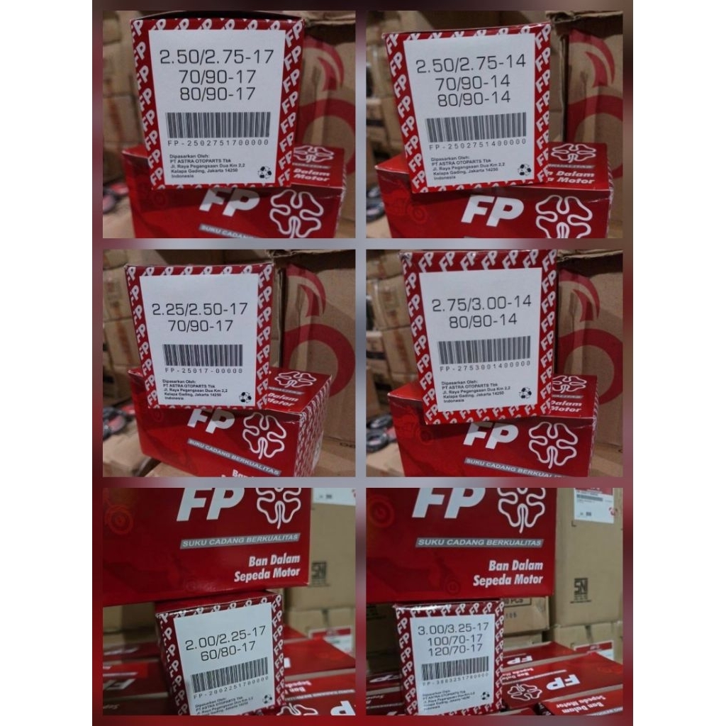 BAN DALAM TUBE FEDERAL SEMUA UKURAN RING 14 17 60/80 70/90 80/90 90/90 225 250 275 300 325 R 14 17 F