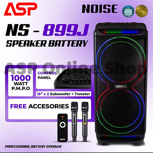 NOISE 899-J 899J 899 J Speaker Koper Portable Meeting Bluetooth Wireless Double 12x2 Inch