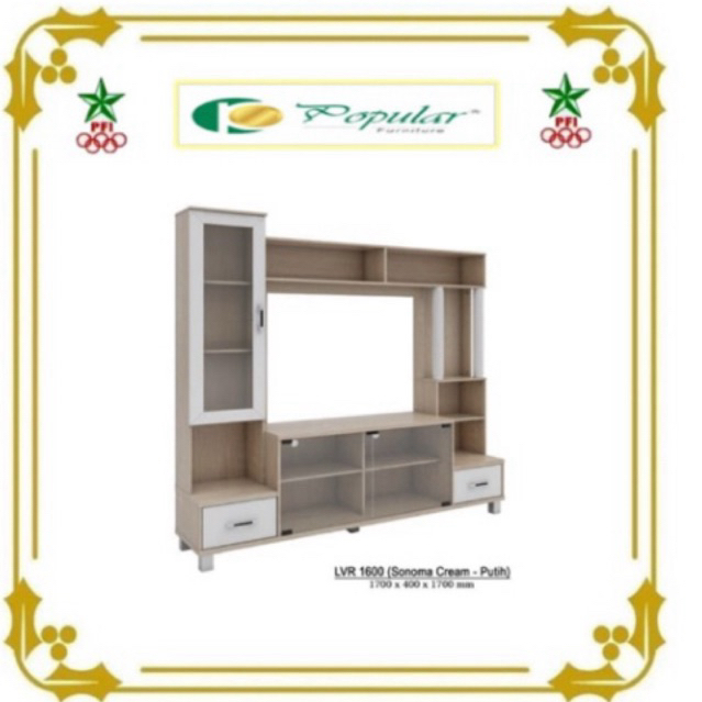 Buffet TV Tinggi / Partisi TV / Penyekat Ruangan / Lemari Ruang Tamu / Buffet Ruang Tamu