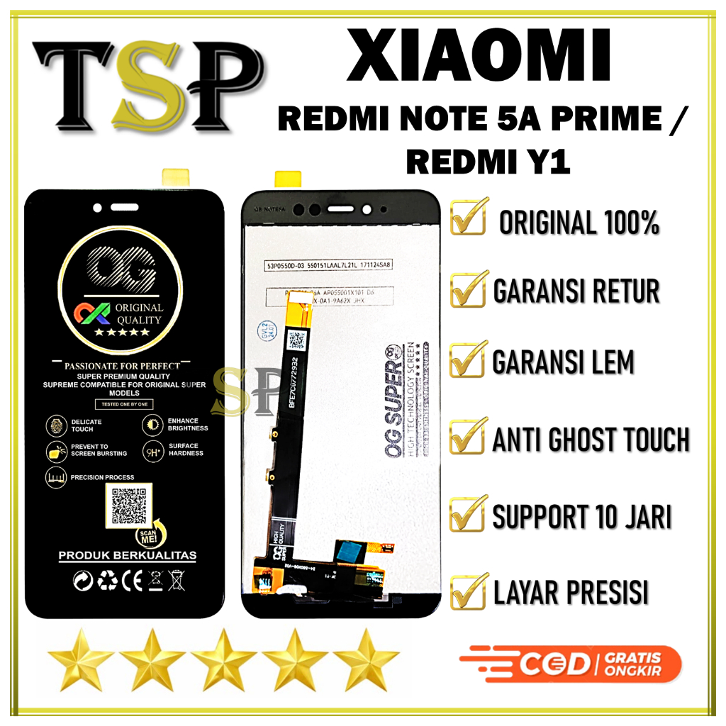 LCD XIAOMI REDMI NOTE 5A PRIME /  REDMI Y1 LCD ORIGINAL 100%