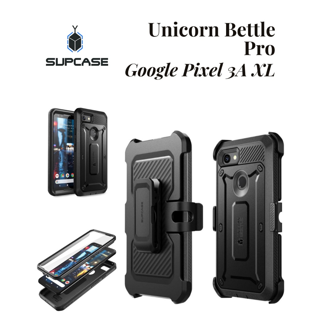 CASE PIXEL 3A XL SUPCASE UNICORN BEETLE PRO CASE PIXEL 3A XL - BLACK