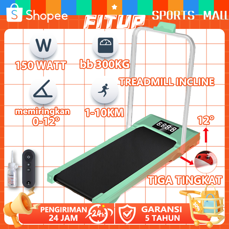 Fitup Treadmill Elektrik Treadmill Incline Treadmill Low Watt Treadmill Portabel Walking Pad