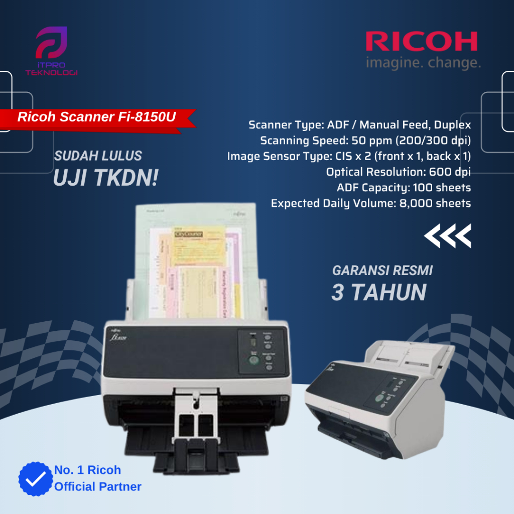 Scanner Fujitsu / Ricoh Fi-8150 / Fi8150 / fi 8150