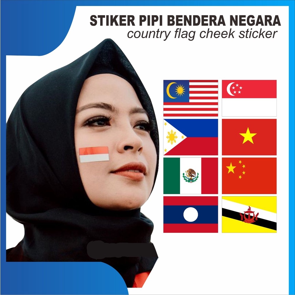 

Stiker Pipi Bendera INDONESIA isi 100 pcs | Tempelan Pipi PIALA DUNIA | STIKER PIPI CLUB BOLA