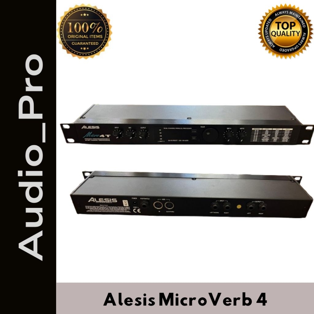 Effect Vocal / Efek vokal  Alesis MicroVerb 4 Kuping Besi made in Taiwan