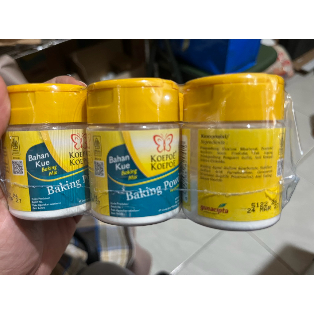 

baking powder botol cap koepoe koepoe isi 6 botol