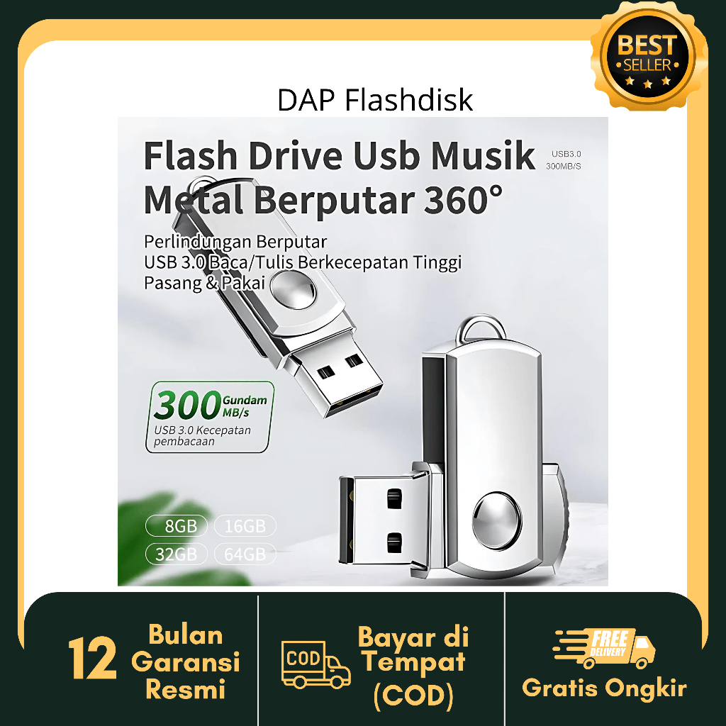 DAP Flashdisk USB 4GB 8GB/16GB/32GB Flash Drive 3.0 Original DAP