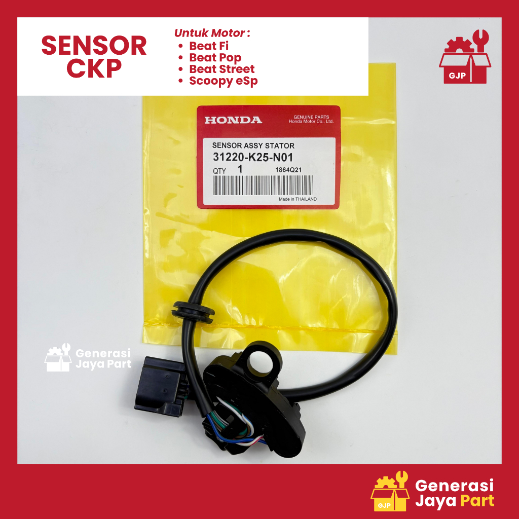 Sensor CKP Kaki 3 Tiga Beat Scoopy FI Pop ESP Vario 125 31220-K25-N01 | SENSOR CKP | HONDA | Asli Or