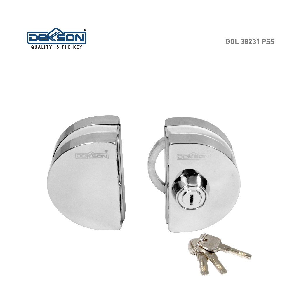 KUNCI PINTU KACA DEKKSON / GLASS DOOR LOCK DEKKSON GDL 38231 PSS