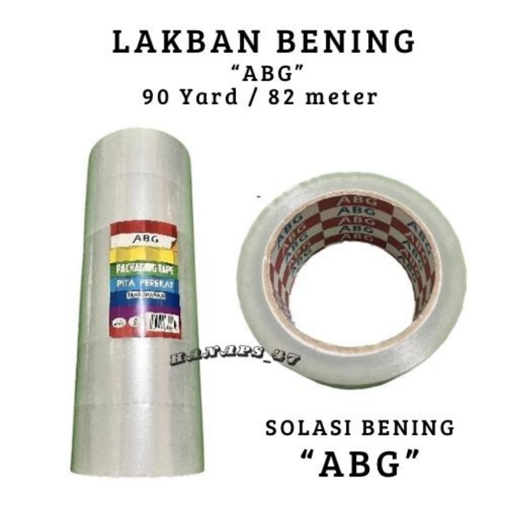 

ISOLASI LAKBAN BENING 90 Yard (82 meter) ABG