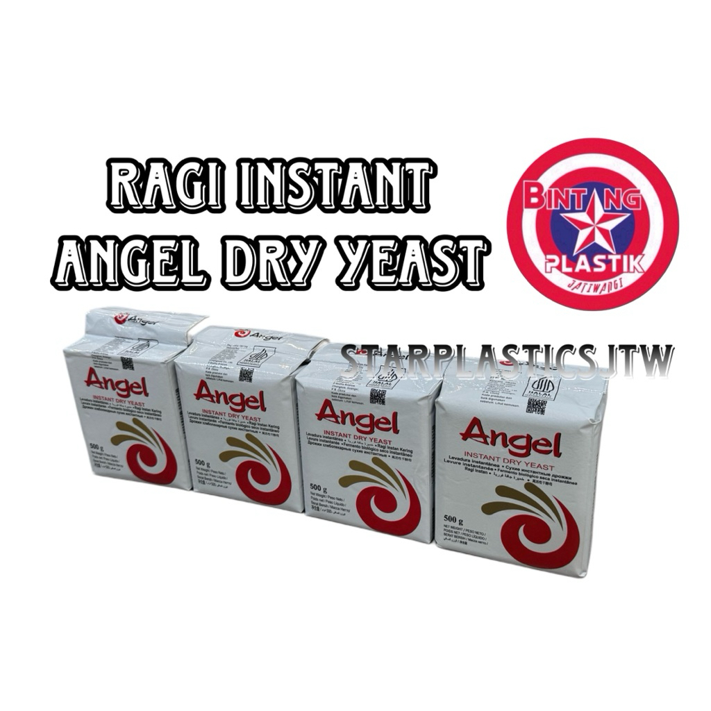 

BEST QUALITY!! RAGI Instant Dry Yeast ANGEL 500gram Pengembang Roti Ekonomis Halal