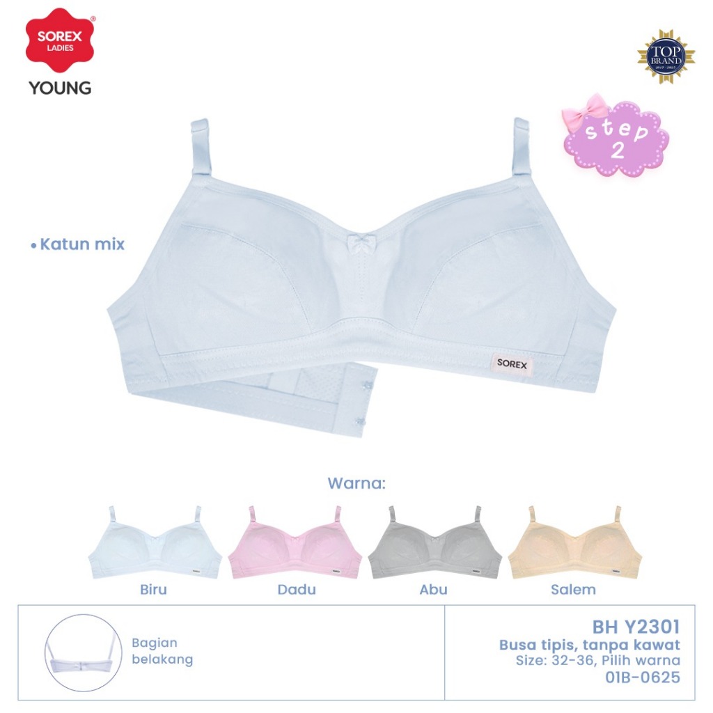 Sorex Young BH Remaja Sorex Young Art Y 2301 Mini Bra Sorex Tanpa Busa Tanpa Kawat