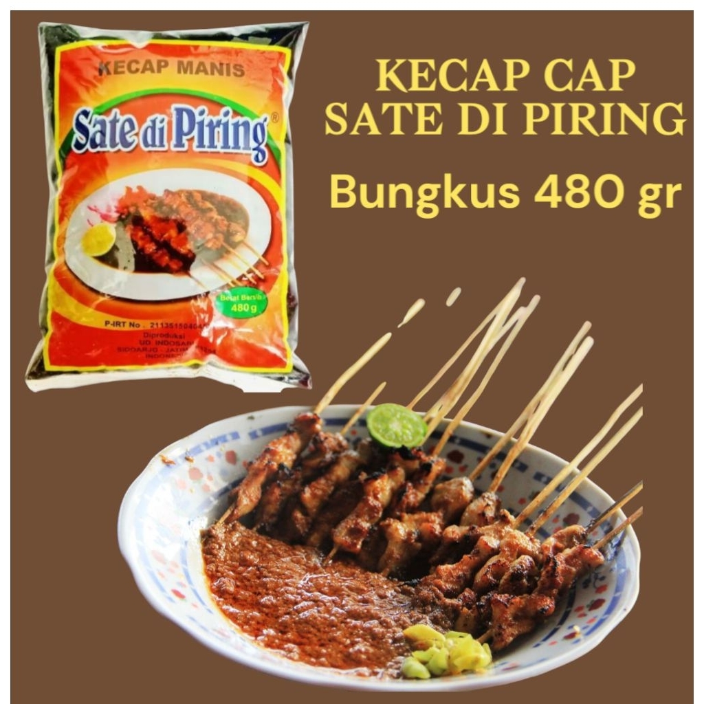 

KECAP MANIS SATE DI PIRING 480 gr sangat enak, gurih dan lezat