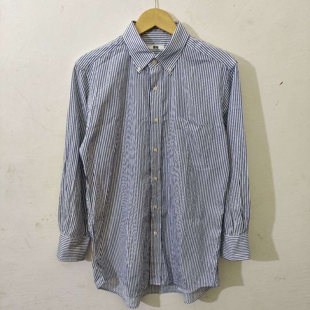Uniqlo Stripe Long Sleeve Shirt (L)