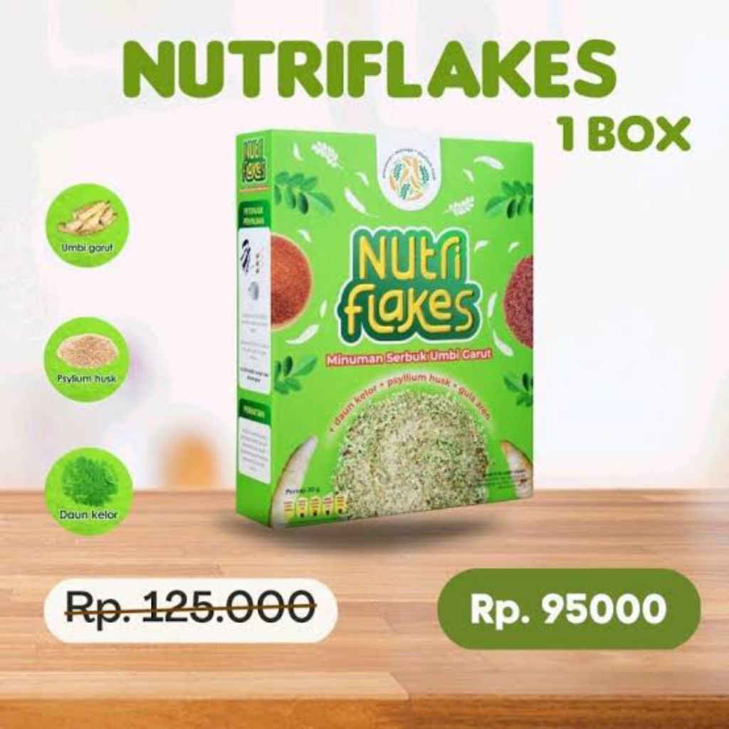 

Nutriflakes Sereal Umbi Garut Original MengatasiMasalah Asam Lambung
