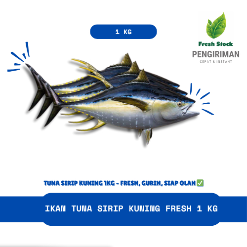 

IKAN TUNA SIRIP KUNING FRESH 1 KG | FreshStock