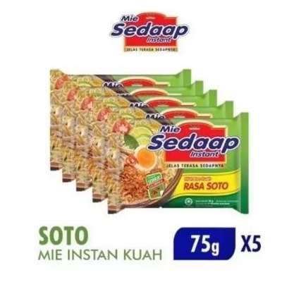 

Mie Instan Sedaap Soto 75g X5