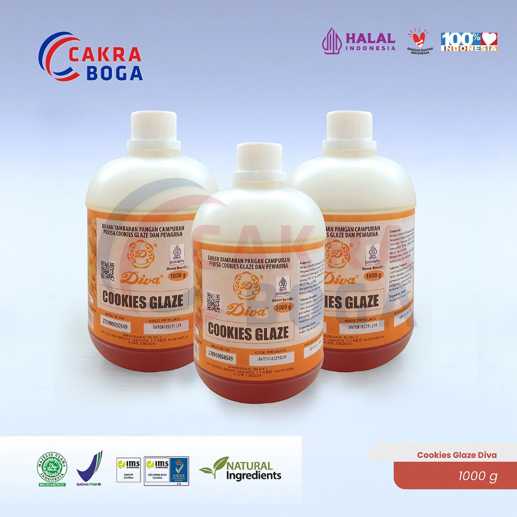 

Cookies Glaze Diva 1000gr / Cookies Glaze Diva 1 kg