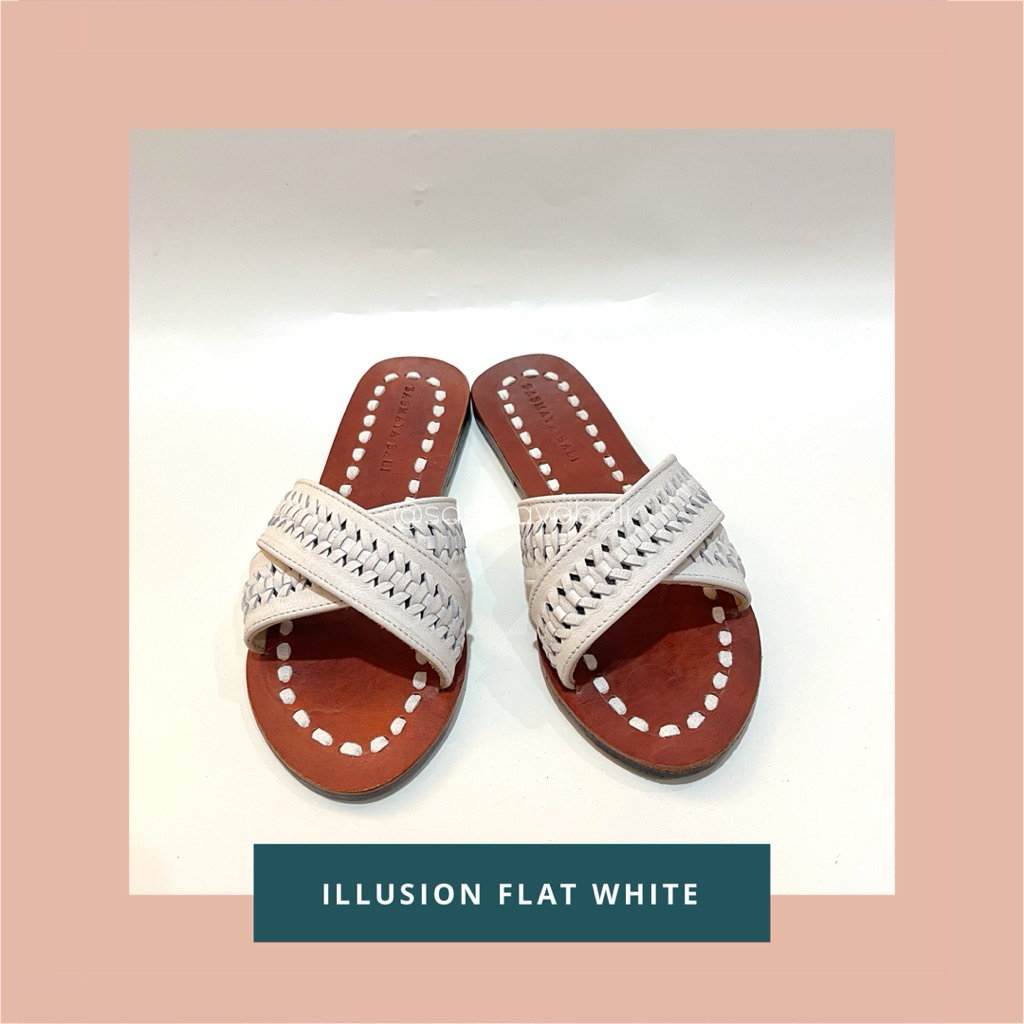 Sasmaya Bali Sandal Wanita Kulit Asli Illusion