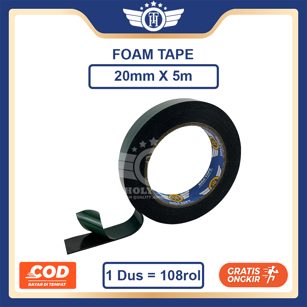 

Double Tape Busa (Foam Tape) 1 inch x 5meter HOLYTAPE - Foam Tape HOLY TAPE