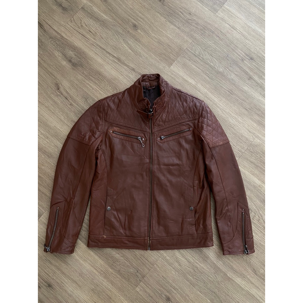 MALE & CO CAFERACER LEATHER JACKET | BIKER | CASUAL | OUTER