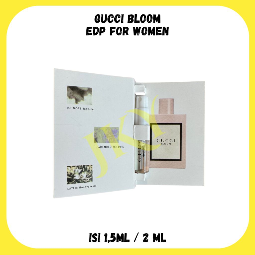 Sampel Parfum - 2 ML Gucci Bloom EDP FOR WOMEN, Wewangian Parfum Botol, 100% ORIGINAL TESTER PARFUM