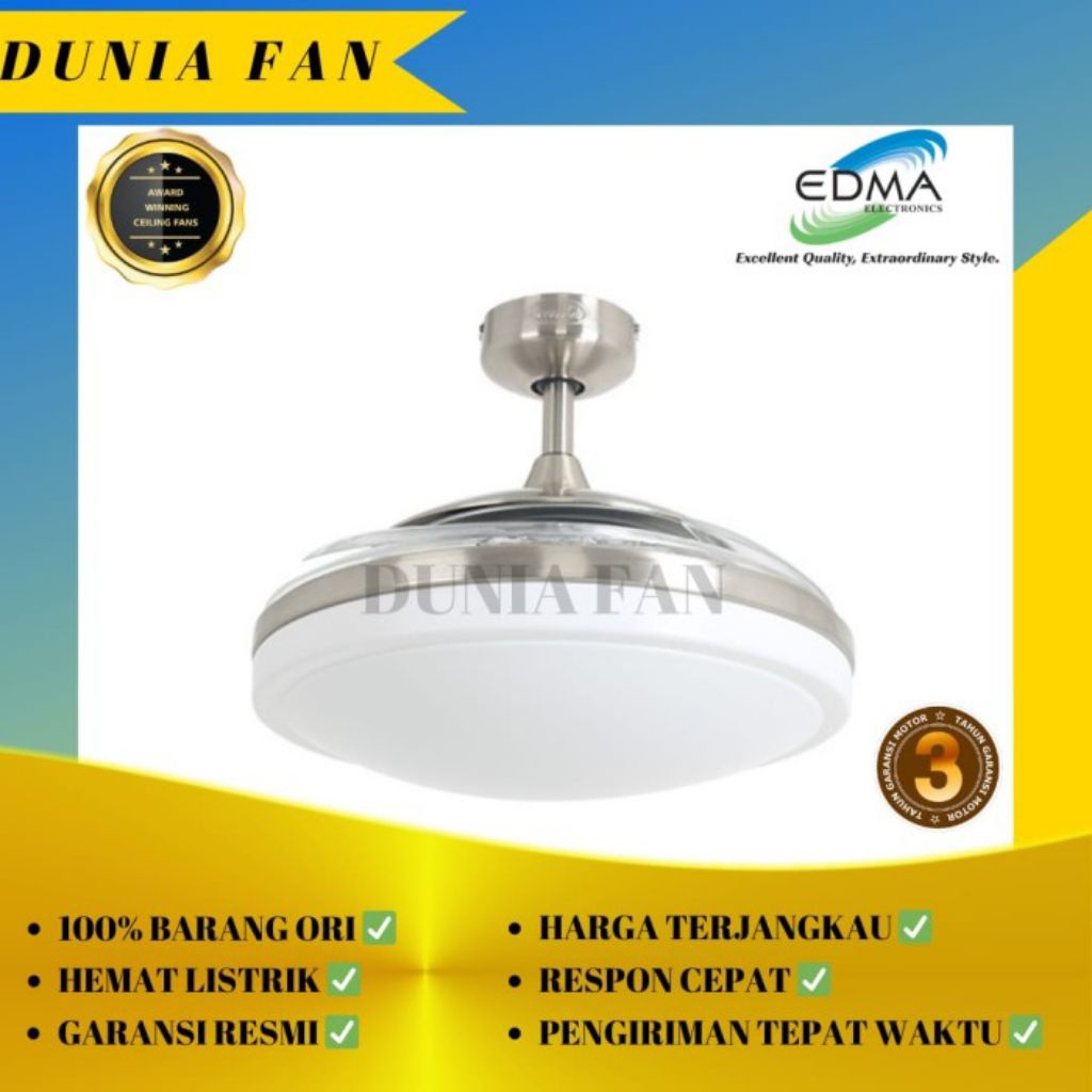 MT EDMA 48in Fanaway Kipas Angin Dekorasi dengan Remot Control