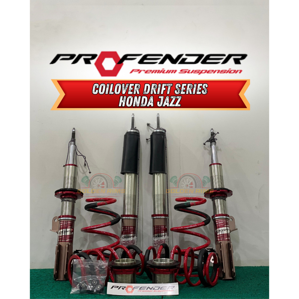 Profender Drift Series COILOVER Suspension Suspensi Toyota Jazz GE8 GK5