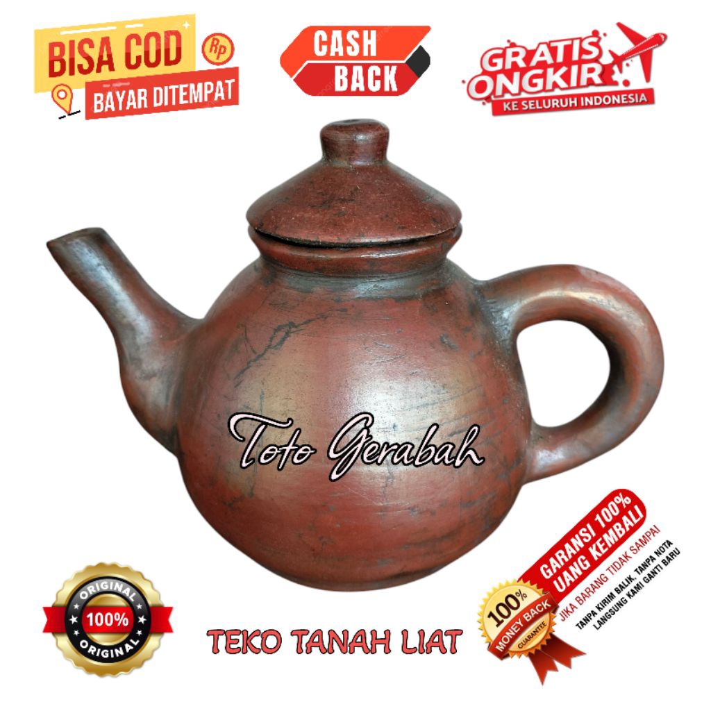 TEKO ALADIN TANAH LIAT | TEKO GERABAH UNIK