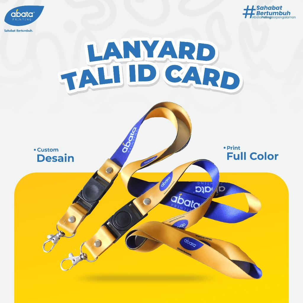 

Lanyard Custom Tali nametag printing kualitas premium