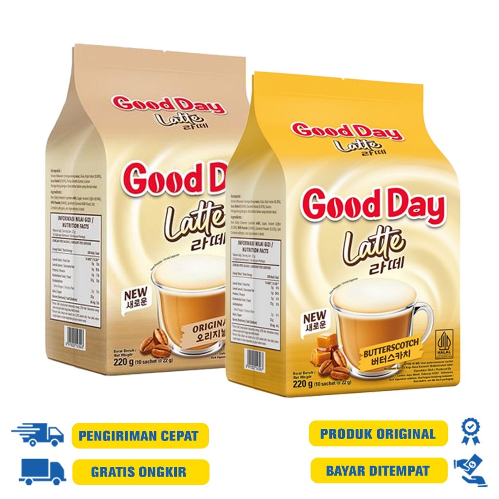 

Good Day Latte Series 22 GR (ISI 10 SACHET ) - Original | Butterscoth