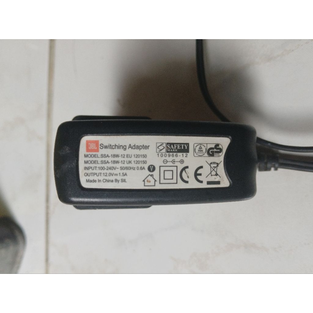 Charger Adaptor JBL 12V original