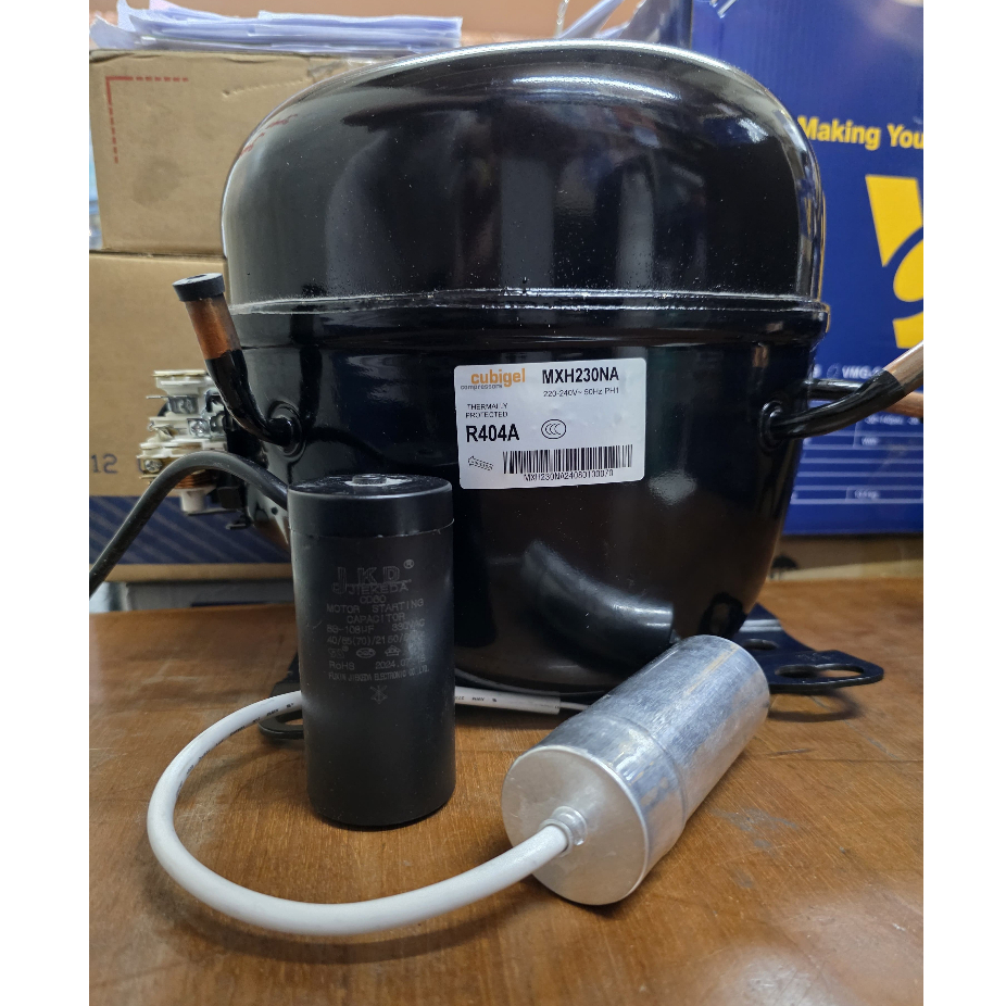 KOMPRESOR CUBIGEL MXH230NA | KOMPRESOR FREEZER/KULKAS 1PK R404a LBP ( Pengganti KULTHORN WJ2440ZK ) 