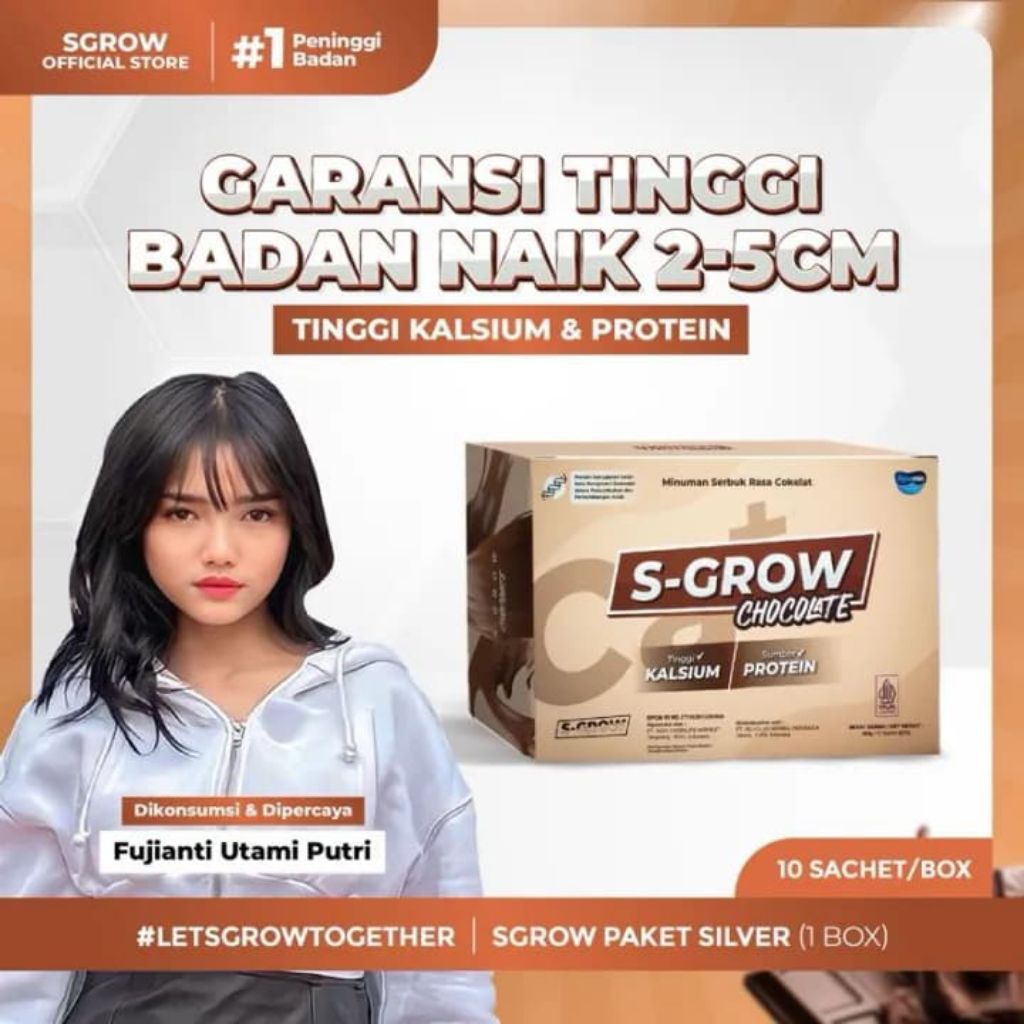 

S grow chocolate multivitamin peninggi badan paling ampuh dijamin asli 100% aman tanpa efek samping