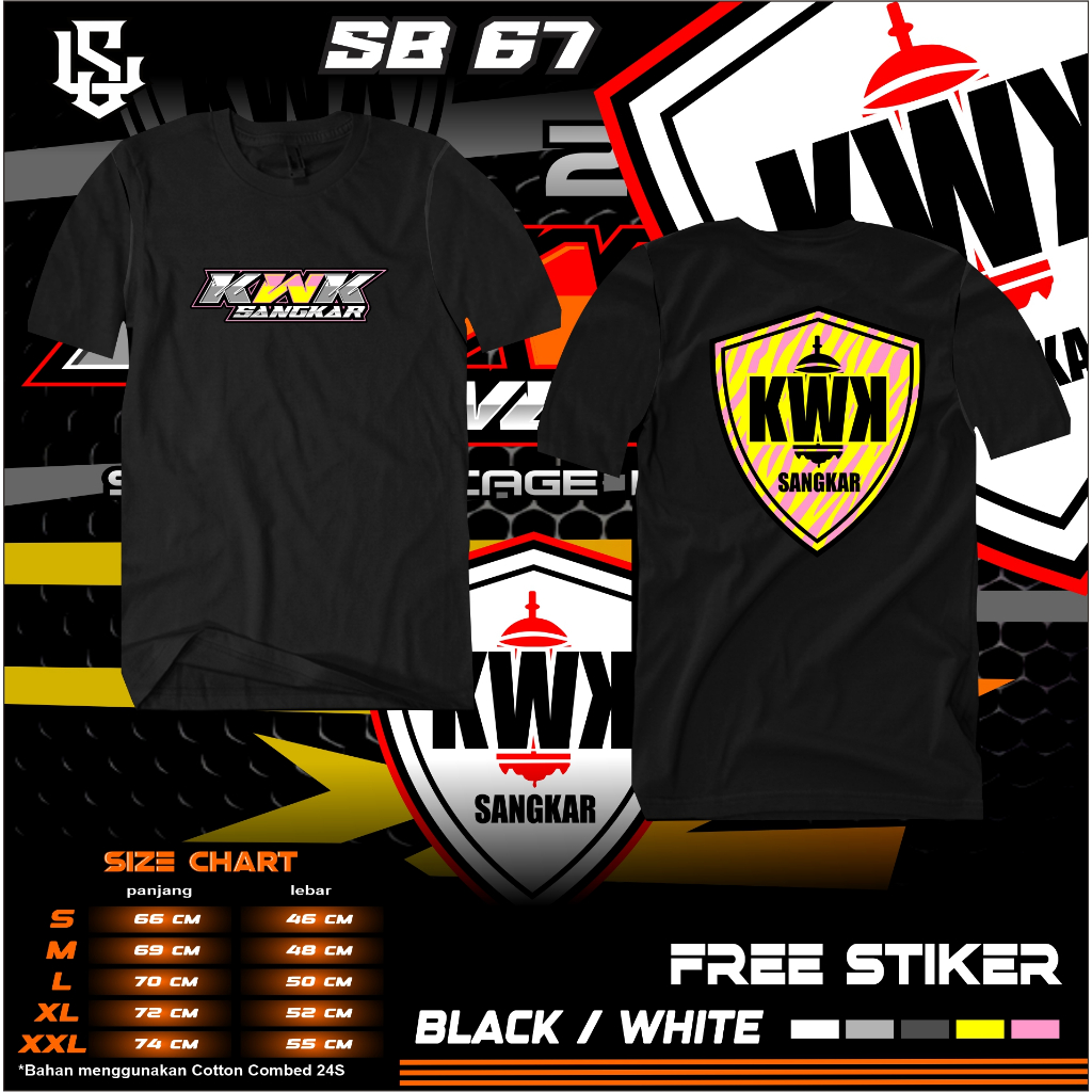 KAOS KWK SANGKAR ALL SIZE HIGH QUALITY PREMIUM