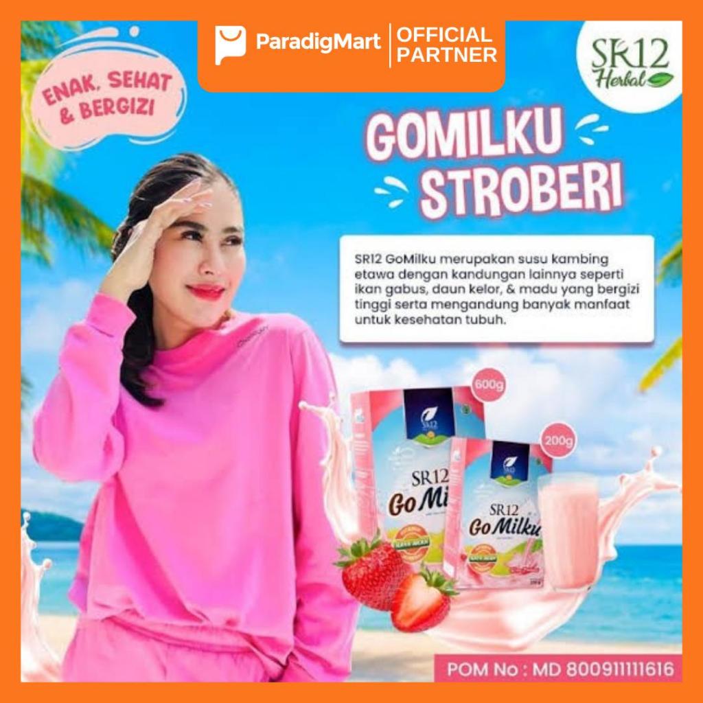 

SR12 Go Milku Strawberry Susu Herbal Etawa Susu Kesehatan 200gr