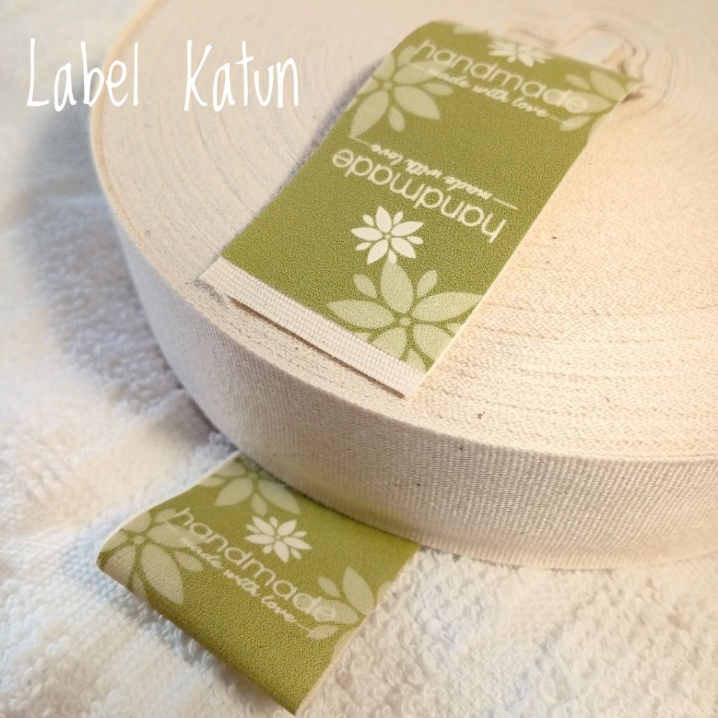 LABEL KATUN | LABEL KATUN 3 CM | ISI 100-200 PCS