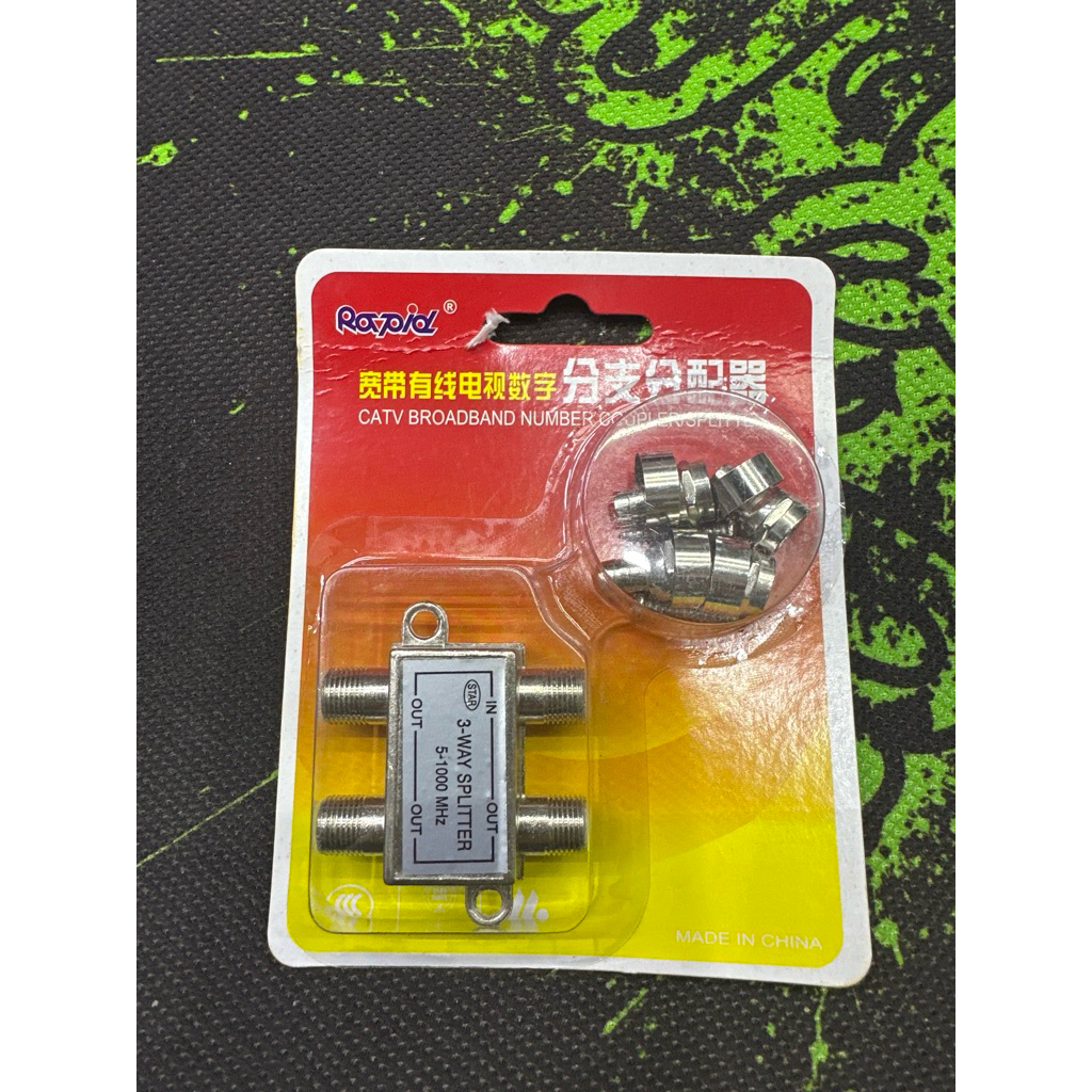 Splitter Antena TV Digital 3 Output Rapid: Pasang Mudah, No Drop Sinyal