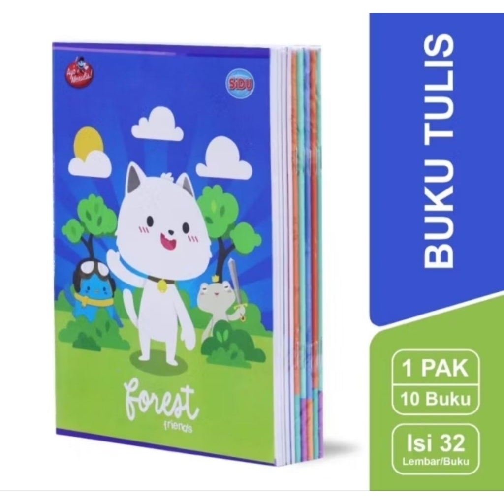 

Buku Tulis Sidu 32 lembar pack isi 10 pcs