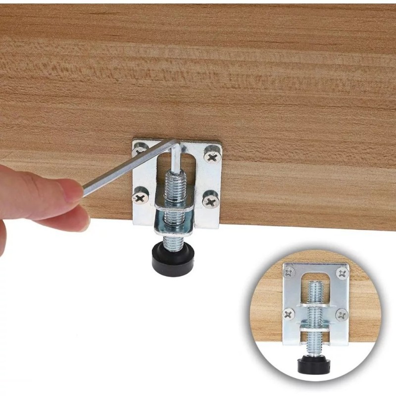 4Pcs/Set Adjuster Kaki Kaki Adjuster Meja Furniture Adjustable Adjuster Kaki Stabil Kursi Meja